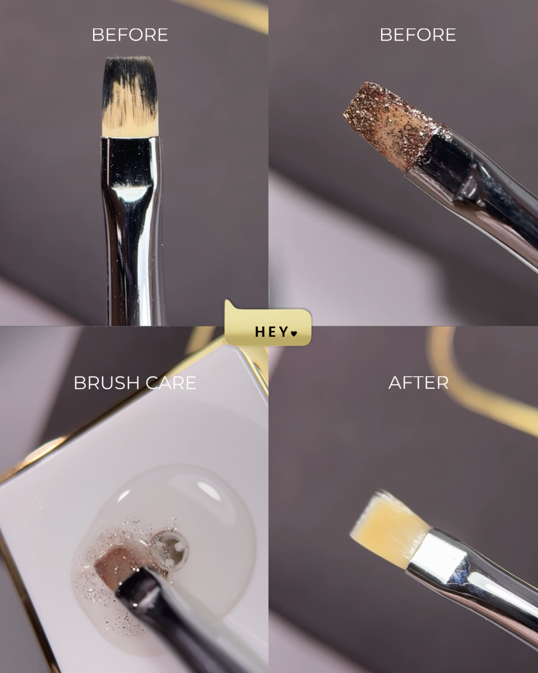HEYLOVE - Brush Care Solution (ecsetmosó)