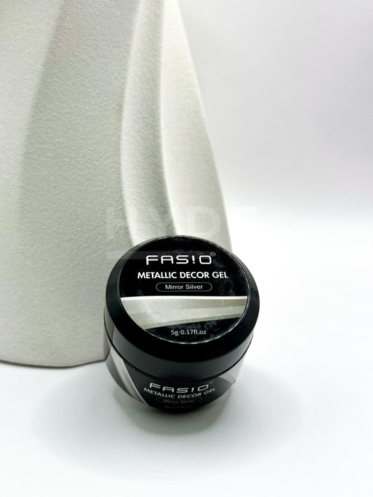 Fasio Metallic Dekor gél - Mirror silver 5 g