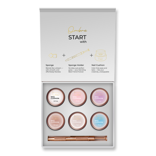 HEYLOVE - Nail Cushion - Ombre dekorzselé készlet (6 db)